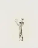 Louis Olivier, Figure with Head, etching and aquatint on paper