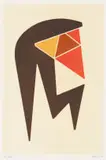 Hannes Harrs, Angular Abstract, colour screenprint on paper