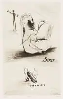 Soar by Deborah Bell, drypoint etching on paper, offered Oct 2022