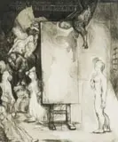 Deborah Bell, Will You Never Know What You Are?, etching and aquatint on paper