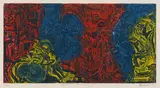 Don't Sing That Song II by Sokhaya Charles Nkosi, colour etching on paper, offered Oct 2022
