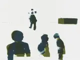 Robert Hodgins, Encounters in a Space, lithograph on paper