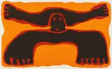 Wopko Jensma, Fantasy Figure in Brown and Orange