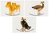 Joachim Schönfeldt, Untitled (Lioness, Peahen, Eagle), three