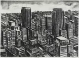 Senzo Shabangu, Black Gold, charcoal on paper