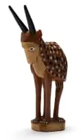 Phillip Rikhotso, Anthropomorphic Figure, painted wood