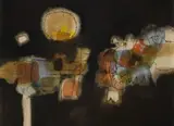 Douglas Portway, Multicoloured Abstract with Circle