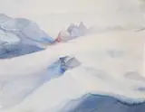 Maud Sumner, Chamonix, watercolour on paper