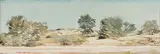 Adolph Jentsch, Namibian Desert Landscape, watercolour on paper