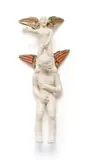 Nhlanhla and Mthengeni, Angels, painted and glazed ceramic