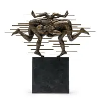 Anton Smit, Run from Yourself, bronze and FRP