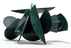 Abstract Form by Edoardo Villa, welded and painted steel, sold Nov 2022