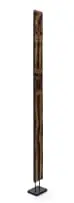 Cecil Skotnes, Totem, incised and painted wood block on steel base