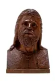 Job Kekana, Abraham, carved wood with a red patina