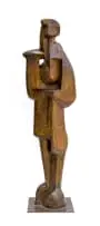 Edoardo Villa, Mother and Child, bronze with brown patina