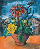 Peter Clarke, Still Life With Indigenous Flowers and Rocky Landscape