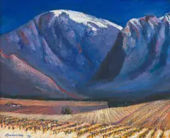 Erik Laubscher, Berge met Sneeu, oil on canvas