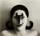 Marina Abramović, Portrait with Scorpion Open Eyes