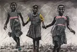 Phillemon Hlungwani, Three Girls Running