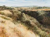 Scott Bredin, Hilton College Estate – Pinnacles and the Gwens Valley, oil on canvas