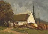 Old Cottage, Longkloof by Titta Fasciotti, oil on canvas laid down on board, sold Aug 2022
