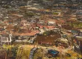 Helen Timm, Dividing the Land, oil on board
