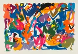 Orgy 1 by Walter Battiss, screenprint on paper, sold Aug 2022