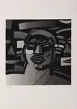 Norman Catherine, Masks, 2007, screenprint on paper