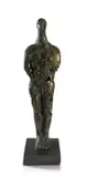 Carl Roberts, Disintegrating Man, 1991, bronze sculpture on slate base