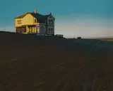 Ben Coutouvidis, Kolmanskop, Dawn, oil on canvas