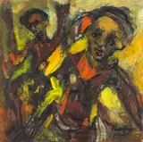 Jack Lugg, Inauguration, oil on board