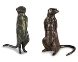 Bridget Randall, Pair of Mongooses, two, bronze