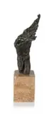Caroline van der Merwe, Wild Flame Torso, bronze on a marble base