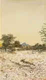 Adolph Jentsch, Landscape with Blue Mountains