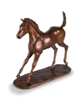 Bridget Randall, Foal, bronze with a bronze patina