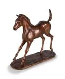 Bridget Randall, Foal, bronze with a bronze patina