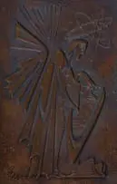 Ernest Ullmann, Angel, pressed copper plate