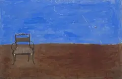 Arabella Caccia, Hugo's Chair, oil on board