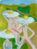 Marlene Steyn, The Poachers, oil on canvas