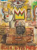 Ayanda Mabulu, Buried in a Suitcase to Joe Oesi and Family, oil on canvas