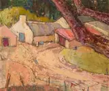 Barbara Grace Burry, Dwellings, oil on board