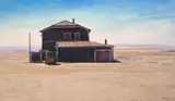 John Kramer, Abandoned House, Elizabeth Bay, Namibia, oil on canvas