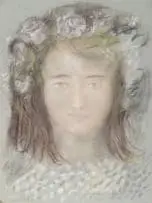 Christo Coetzee, Smiling Bride, pastel on paper