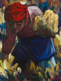 Flower Picker by Hennie Niemann Snr, oil on board, offered Aug 2022
