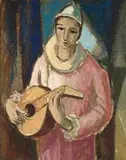 Hennie Niemann Snr, Pierrot with Mandolin
