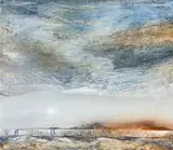 Lynette ten Krooden, Landscape with expansive sky and motorway