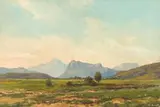 Otto Klar, Landscape with Blue Mountain