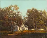 Tinus de Jongh, House Among the Trees