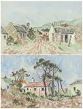 Conrad Theys, Street Scene with Houses; House and Trees, two