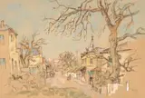 My Studio, Durban Road, Wynberg by Gregoire Boonzaier, watercolour on paper laid down on cardboard, sold Aug 2022